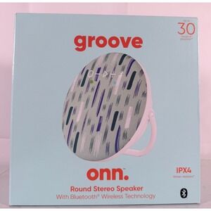 ONN Outdoor Portable Bluetooth Wireless Speaker IPX4 Moss Green Brushstrokes NEW